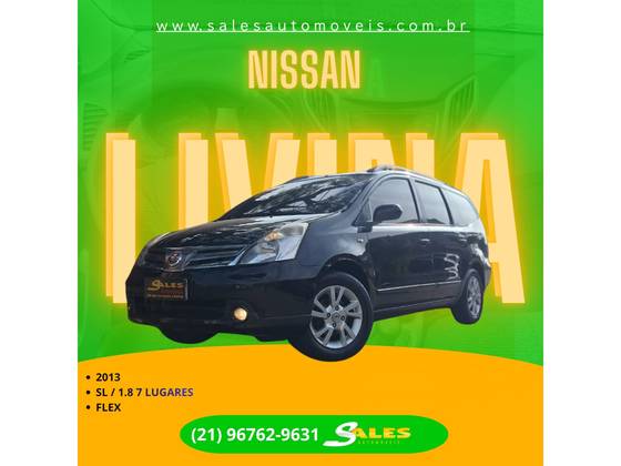 NISSAN LIVINA 1.8 SL 16V FLEX 4P AUTOMÁTICO NISSAN LIVINA 1.8 SL 16V FLEX 4P AUTOMÁTICO